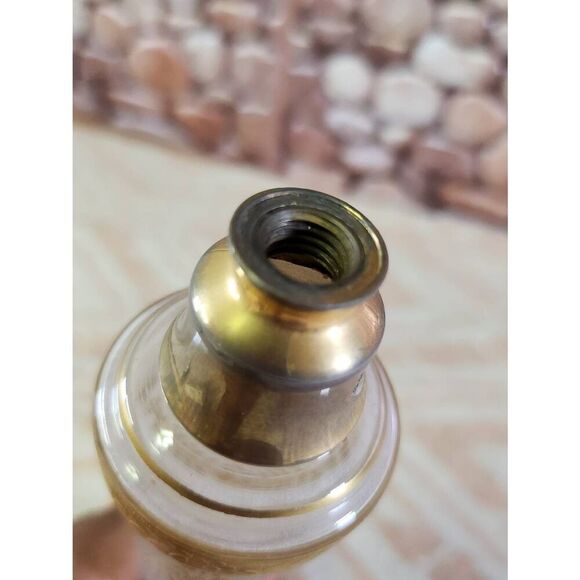 French Atomizer Perfume Bottle Etched & Gold Design Baccarat - Picture 6 of 9